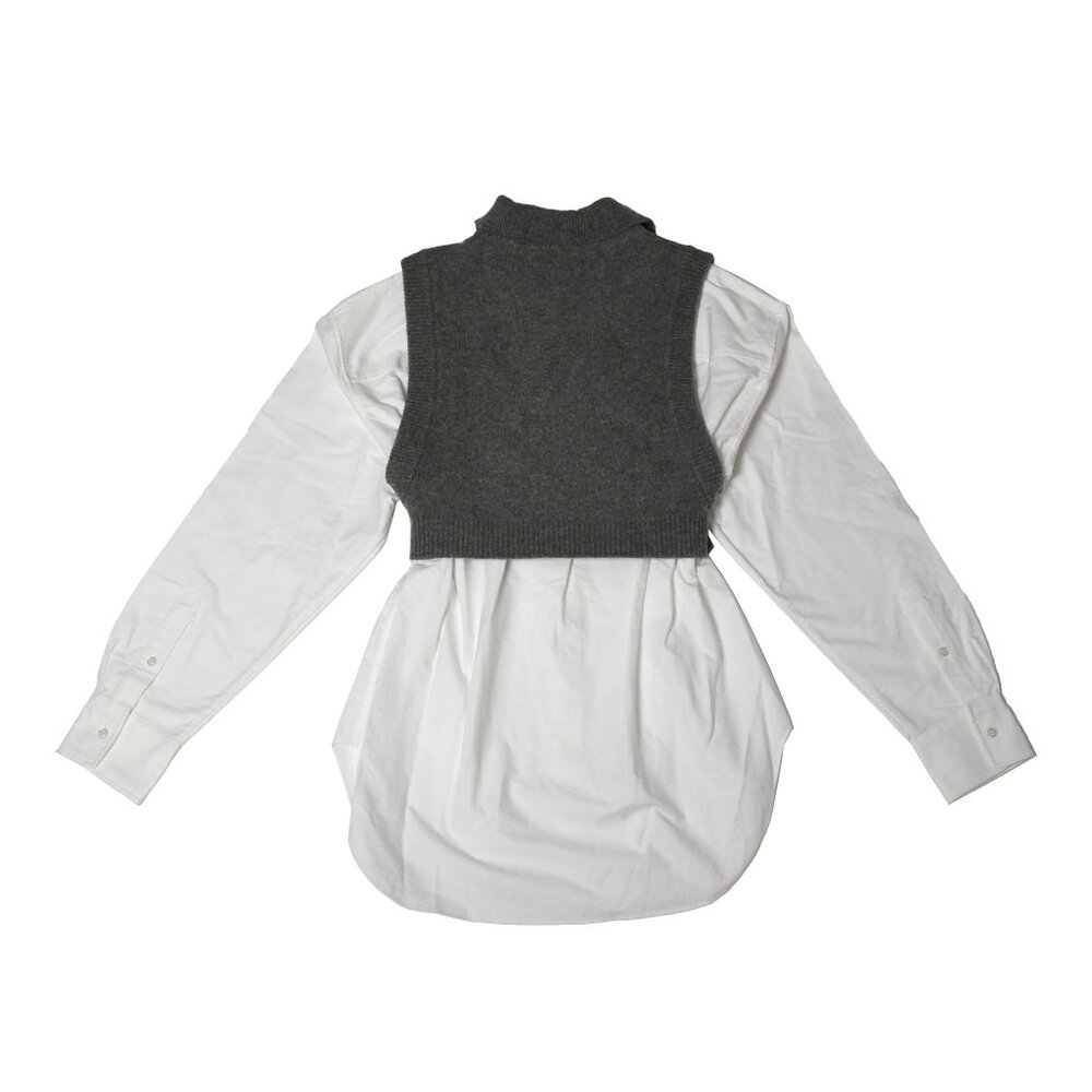 Alexander Wang Bi-Layer Merino Wool Blend Vested … - image 2